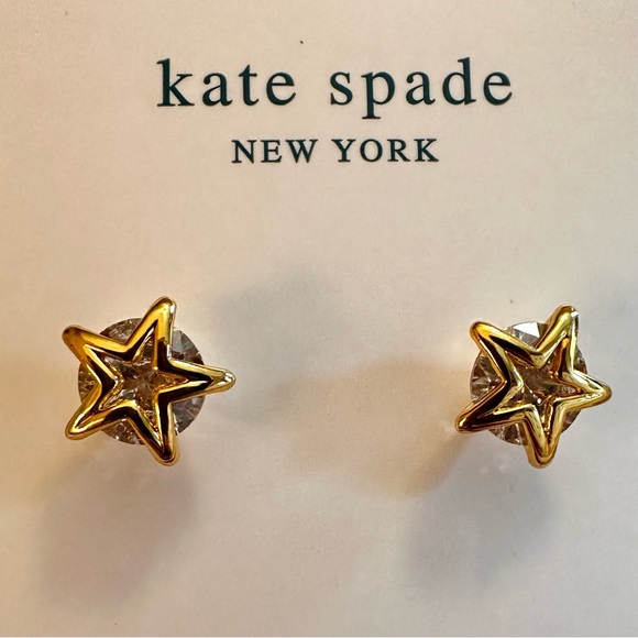 NEW Kate spade Something Sparkly Boxed Star Studs - Picture 2 of 5